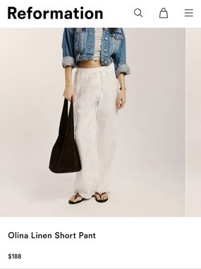 Reformation Linen Pants